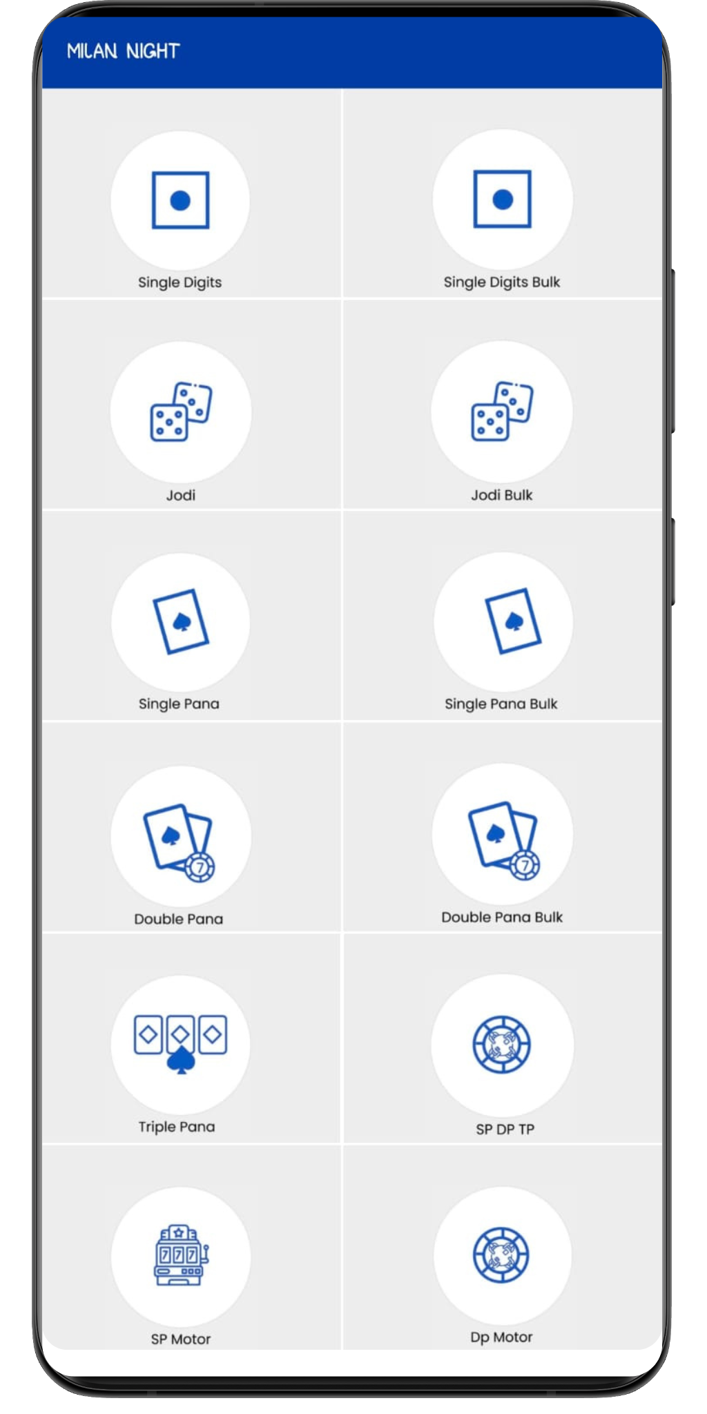 Ratan Matka App User Interface