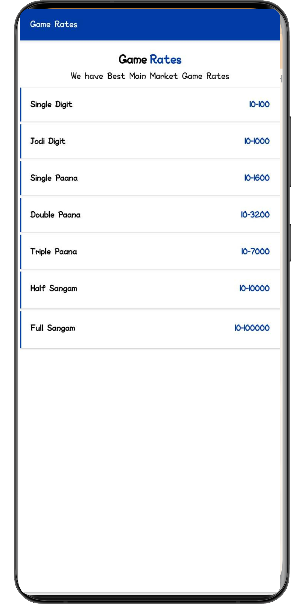 Best Matka Game Rate